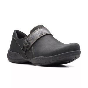 Clark’s Women’s Roseville Dot Women’s Leather Slip On Shoes Size 10